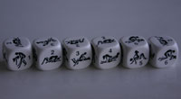 Set Kamasutra with 2 dice 22 mm.