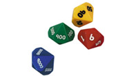 Set 10 sided Place Value Dice