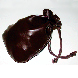Brown pouch 110x150 mm. faux leather