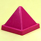 Pyramide  en plastique opaque 36 x 36 x 30