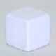 Opaque plastic blank dice square cornered