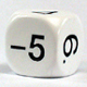 Odd even dice -1, +2, -3, +4, -5, + 6